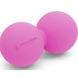 5BILLION Peanut Massage Ball  Double Lacrosse Massage Ball & Mobility Ball for Physical Therapy, Deep Tissue Massage Tool for Myofascial Release, Muscle Relaxer, Pink