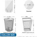 3 Gallon Trash Bags Drawstring 0.96 Mil - 120 Count 12 Liter Small Garbage Bags for Bathroom, Strong White Unscented Plastic Wastebasket Bin Liners for Toilet Office and Bedroom