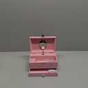 RR ROUND RICH DESIGN Kids Musical Jewelry Box for Girls with Drawer and Jewelry Set with Ballerina Theme - Swan Lake Tune Pink