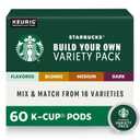 Starbucks K-Cup Coffee Pods, Custom Build Your Own Variety Pack, 60 Pods​, BB 29 JUL 2026
