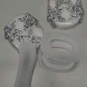 3 in 1 Bling Case Cover for AirPod Max, Clear TPU Glittering Rhinestones Stars Protective Ear Cups Covers Silicone Earpad Headband Covers Compatible for Apple AirPods Max Headphones (Star)