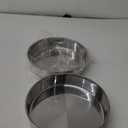 E-far 9 Inch Cake Pan Set of 2, Stainless Steel Round Cake Baking Pans, Non-Toxic & Healthy, Mirror Finish & Dishwasher Safe