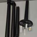 Livabber Industrial Pipe Clothes Rack, Heavy Duty Detachable Iron Garment Rack Wall Mounted, Rustic Saving Space Clothes Bar Multi-Purpose Hanging Rod for Bedroom, Closet, Black (36 Inch)