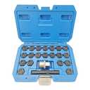 22PCS Wheel Locking Nut Key Kit Compatible with BMW Series, Wheel Lock Nut Socket Adapter Set, Anti-Theft Lug Removal Tool, Anti-Theft Screw Remover Hand Repair Tool