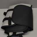 Black Panther Car Seat Cover, Luxury Car Protector, Universal Anti-Slip Driver Seat Cover with Partial Backrest Coverage (Middle Part Only), Honeycomb Pattern Embroidery (1Piece, Black+Burgundy)