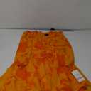 Women's Tropical Print Ruched Yoke Wrap (10, Cantalope/Tangerine)