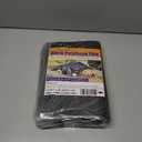 Black Plastic Sheeting 4Mil, 13.2x16.5ft, Heavy Duty, Polyethylene Plastic Film for Garden,Construction, Landscaping, Weed and Moisture Control