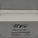 350 Pieces Black and Gold Plastic Plates with Disposable Silverware, Include 50 Dinner Plates 9, 50 Dessert Plates 6.3, 50 Black Cups 9 OZ, 50 Pre Rolled Napkins for Wedding Party Graduation