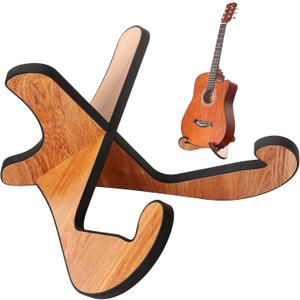 Wooden Guitar Stand, Detachable Non-Slip Wood Guitar Stand Holder Floor for Acoustic Electric Classical Bass Guitars