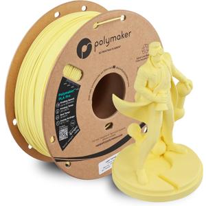Polymaker PLA Pro 3D Printing Filament Light Yellow 1.75mm 1KG, High-Impact Tough PLA, Fast Printing up to 300mm/s, High Speed New Formula, Easy to Print on Most FDM Printers, No Enclosure Required