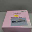 WDF 60pcs Pink Plastic Plates - 10.25inch Baroque Pink And Gold Disposable Dinner Plates for Upscale Parties -Special for Easter/Baby Shower/Birthday/Spring