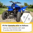 M MATI Rear Axle Shaft & Wheel Hubs Kit for Yamaha Warrior 350 YFM350X B-anshee 350 YFZ350 1987-2004 3GD-25381-00-00 1PE-F53K0-00-00
