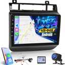 [4+64GB] Android Radio for VW Touareg 2011-2017: NHOPEEW 9 inch IPS Touchscreen Carplay Stereo - Wireless Android Auto, Custom Homepage, DSP/EQ, 5G/WiFi, Mirror Link, SWC + Rearview Camera + Canbus