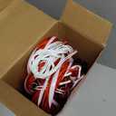 COOLWUFAN 12 Pack Christmas Candy Cane Pathway Markers, 22'' Candy Cane Christmas Decorations Pathway Lights Outdoor with 72 Warm Lights for Xmas Holiday Party Walkway Patio Garden Yard Lawn Decor