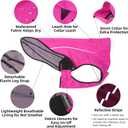 Mile High Life Dog Raincoat, Adjustable Waterproof Reflective Rain Jacket for Small Medium Large Dogs, Lightweight Breathable Pet Rain Coat with Leash Hole(Hot Pink,S Chest 22-25")