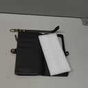 Defencase for Galaxy S26 Ultra Case Wallet with RFID Blocking Card Holder for Women Men, PU Leather Magnetic Snap Flip Wristlet Strap Zipper Wallet Phone Cases for Samsung Galaxy S26 Ultra 6.9", Black