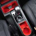 Interior Silicone Liner Insert Custom Fit for Tacoma 2016-2023, Silicone Organizer Tray for Tacoma Gen 3rd Crew Cab only - Fully Covered - for Tacoma Accessories
