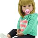 Realistic Reborn Toddler Dolls 24 Inch Girl Doll Blond Hair Look Real