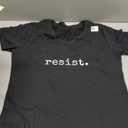 Womens Resist | political protest V-Neck T-Shirt