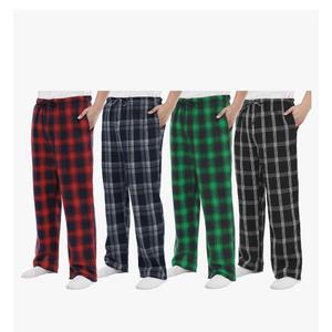 Motarto Men's Pajama Pants Flannel Plaid Pajama Sleep & Lounge PJ Bottoms Warm Sleepwear with Drawstring Pockets, XL