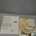 Frienda 9 Inch Eid Decorations for Home Ramadan Decorations Acrylic Mubarak Sign Centerpiece Crafts Islamic Moon Table Sign Gift for Muslims Home Bedroom Decor(Eid Mubarak)