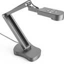 Gawervan 8MP USB Document Camera, Auto Focus, LED Light, Image Reversal, Built-in Mic, Mac OS, Windows, Chromebook for Distance Learning, Remote Teaching, Web Conferencing, Live Demo