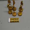 FOIMAS Halloween Best Costume Skeleton Trophy,6 Pack Halloween Skull Costume Contest Awards Gold Bones Game Prize for Kids Adult Halloween Costume Event Trophy School Classroom