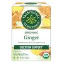 Traditional Medicinals Tea, Organic Ginger, Healthy Digestion, Pleasantly Spicy & Warming, 16 Tea Bags (EXP 04/20/29)