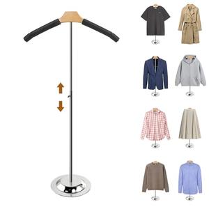 Adjustable Shirt Display Stand, 20-35 Inch Height Tshirt Display Stand for Vendors, T Shirt Mannequin Display Shirt, Jacket, Coat at Clothing Vendor Events, Trade Fairs, Trade Shows (Black)