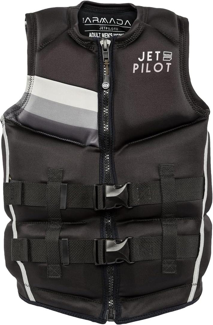 Jetpilot Men's Armada Neoprene Coast Guard Approved Life Jacket PFD, Large