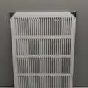 Fits 20x14 Duct Opening Stamped Steel Return Air Grille Vent Cover Grille for Sidewall and Ceiling in White Surface Dimensions: 21.75"W X 15.75"H (20" W x 14" H Duct Opening)