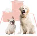 XXL Puppy Pads 35 Count, Dog Pee Pads Extra Large 36"  36", Pink Doggy PadsDisposable Training Pads, Super Absorbent & Leak-Proof & Quick Drying Potty Pads