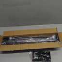 Matte Black Shower Curtain Rod,1 Inch Diameter Stainless Steel Adjustable Spring Tension Rods 32 to 80",with Holders,Anti-Slip,Curtain Rods No Drilling(1 Pack)