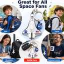 2 Piece 
NASA Space Shuttle Keychains, 3D Soft PVC Backpack Charms, Shuttle Zipper Pulls, Space Party, Science Gifts for Kids, Teens, Students, Space Lovers, funny text on shuttle Blind Random Picks
