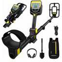 LOLARAN Metal Detector for Adults Professional, Up to 20 Hours of Extended Runtime, Adjustable Retractable Foldable Metal Detector Waterproof High Accuracy Gold Detector, Backlit LCD Display
