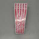 RAYMEA Plastic Popcorn Containers Red & White Striped Retro Style Reusable Popcorn Boxes for Movie Night 4x8 (4 Pack)