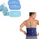 REVIX Reusable Ice Pack for Lower Back and 2 Pack Flexible Ice Wraps for Joints and Muscle