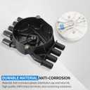 V8 Distributor Cap and Rotor kit for Mercruiser and Volvo Penta 5.0, 5.7, 6.2 Engines, 350 MAG MPI 5.0 5.7 GXI GI - 898253T29, 8M0060495, 3858975, 3858977, 18-5247, 8M0061335