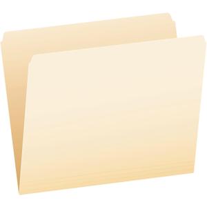 Pendaflex 752 File Folders, Straight Cut, Top Tab, Letter, Manila (Box of 100), Natural