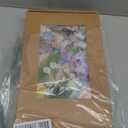 Ling's moment Fake Flowers Box, Faux Artificial Greenery Stems Foam Roses Gardenia Silk Ranunculus Fabic Flower for Centerpieces Bouquet Wedding Vase Decorations, Powder Blue & Peach, Deluxe Combo