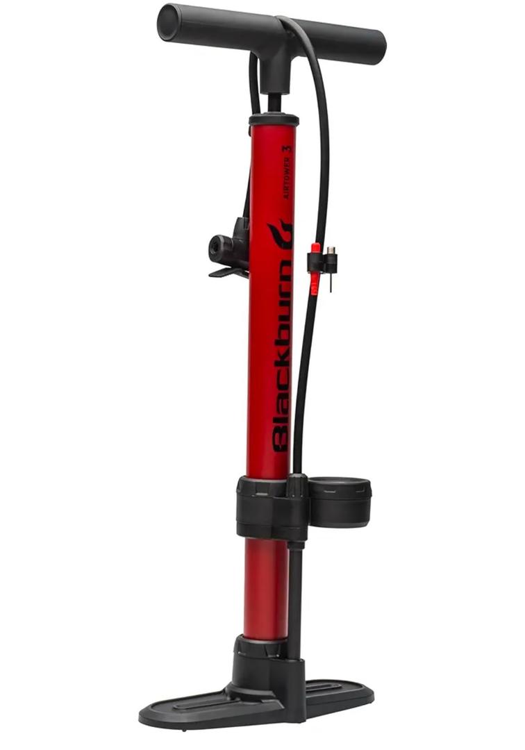 Blackburn Air Tower 3 Bicycle Floor Pump with Mid Gauge, 24" Length