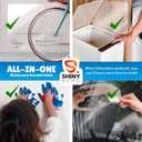 2 x 16Pack - Clear Wall & Door Protector from Dog Scratching - Anti Cat Couch Guard Plastic Sheets, Furniture Self-Adhesive Removable Sticky Tape, Transparent Thick Sofa Scratch Deterrent Frame Cover Film