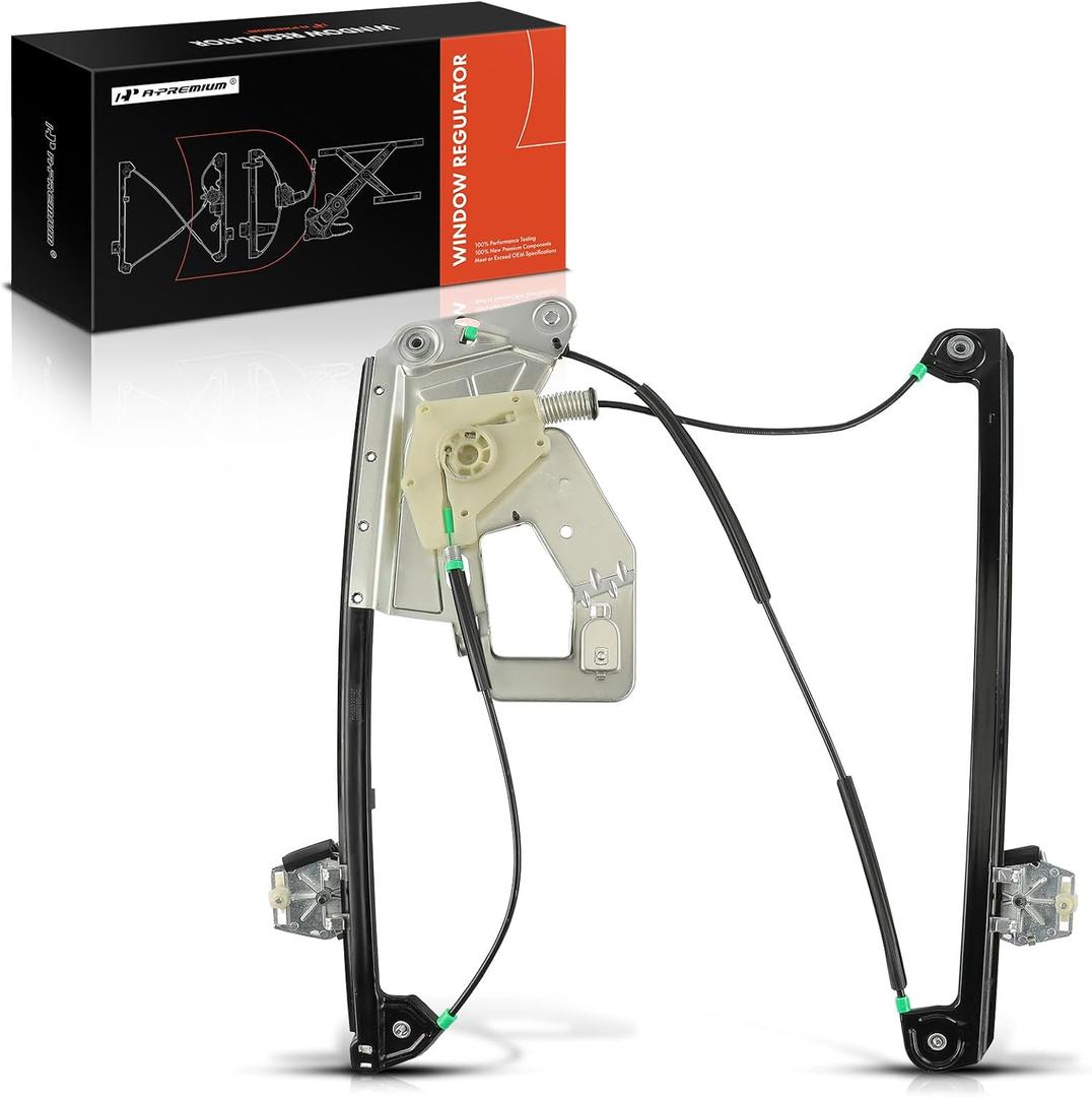 A-Premium Power Window Regulator Front Driver Side, Without Motor