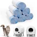 120 Count 26" x 11.8" Cat Litter Box Liners for Fsitego and Fumoi Self Cleaning Litter Box, Extra Thick Heavy Duty Cat Litter Bags Replacement, 3-4 Gallons of Capacity