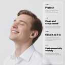 Ear Plugs, Ear Plugs for Noise Reduction, Concert EarPlugs, Reusable Earplugs Travel Essentials, EarPlugs for Concerts,Sleep,Work,Study, 45dB (SNR) Noise Reduction