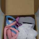 Soulchen 5 Pack Figure 8 Fitness Resistance Bands Elastic Bands(10 Lbs-25 Lbs-35 Lbs-40 Lbs-50 Lbs)for Arm, Back, Chest and Shoulder, Yoga, Pilates, Stretching, Workout Pulling Rope for Women and Men