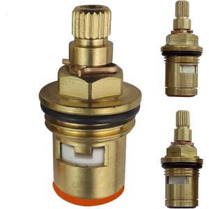 1PCS Replacement Brass Ceramic Stem Disc Cartridge Faucet Valve for Bathroom Kitchen Tap,A