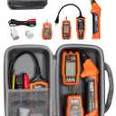 CaseSack case for Klein Tools 80016 Circuit Breaker Finder Tool Kit, ET310 AC Circuit Breaker Finder, Integrated GFCI Outlet Tester, RT310 Receptacle and Accessory Kit (Stone Gray)
