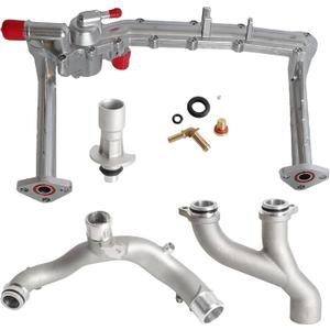 Aluminum Coolant Water Pipe System Kit for Land Rover for Range Rover Sport LR4, for Jaguar XF XJ XE 3.0L V6, OE LR109401 LR092992 LR090630 LR049990