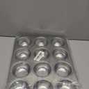 Herogo 12-Cup Stainless Steel Muffin Pan Tin for Baking, Metal Cupcake Tray Set for Making Egg Muffin Quiches, Mini Brownie, Easy to Clean & Quick Release, Oven & Dishwasher Safe